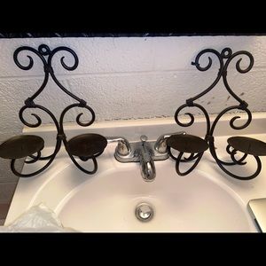 Candle Holders (Dark Brown)